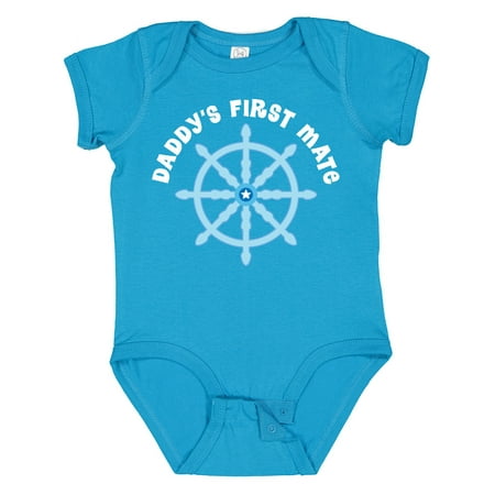 

Inktastic Daddy s First Mate Sailing Nautical Boys Baby Bodysuit