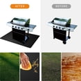 thumbnail image 3 of Bxaolu Black Rugs for Fireplaces Fire Resistant, 39x60 inch Fireproof Fireplace Mat Hearth Rug, Hearth Pads for Wood Stove Fireplace Indoor Outdoor, Protect Floors Carpets from Sparks Embers, 3 of 9