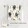 thumbnail image 2 of Towel 30x15 Inch Face Towel Hand Towel Bath Towels Hand Bath Towels Single-Sided Printed Towels, Lightweight, Breathable and Absorbent Black Cow, 2 of 5