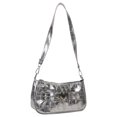 thumbnail image 4 of Y2k Patrón PU Corazón Hebilla Hot Girl Hombro Axila Bolso 8352 (Plata) Plata, 4 of 9