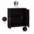 thumbnail image 5 of Cabot Small Entryway Cabinet with Doors in Espresso Oak - Engineered Wood, 5 of 13