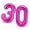 Hot Pink, variant on stcellnmex 40 Inch Number 30 Balloons Jumbo Foil Giant Number 30 Balloons for 30th Birthday Party Decorations Anniversary Event Black