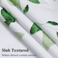 thumbnail image 3 of Hunter Green Shower Curtain Watercolor Eucalyptus Leaves Nature Bathroom Decor Shower Curtain Set, Vine Botanical Shower Curtain Vintage Emerald Green Bath Curtain Water Repellent 72 Length Long, 3 of 6
