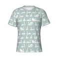 thumbnail image 4 of Vsdgher White Swan Print Men's Dry Fit Mesh Athletic Shirts Moisture Wicking Tennis T-Shirt Tops, 4 of 9