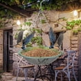 thumbnail image 4 of Hanging Bird Feeder, Metal Hummingbird Feeder Bowl Outdoor Garden Hanging Bird Feeding Dish with Chain Hook for Patio Yard, 4 of 7
