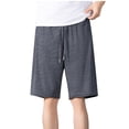 thumbnail image 2 of Paiwinds Men's Nylon Ice Silk Breathable Outdoor Casual Sports Five Quarter Pants - Lightweight Summer Shorts with Zipper Pockets, 2 of 9