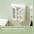 thumbnail image 3 of RUNROTOO Miniature Cabinet Model White Synthetic Material 1Set, 3 of 8
