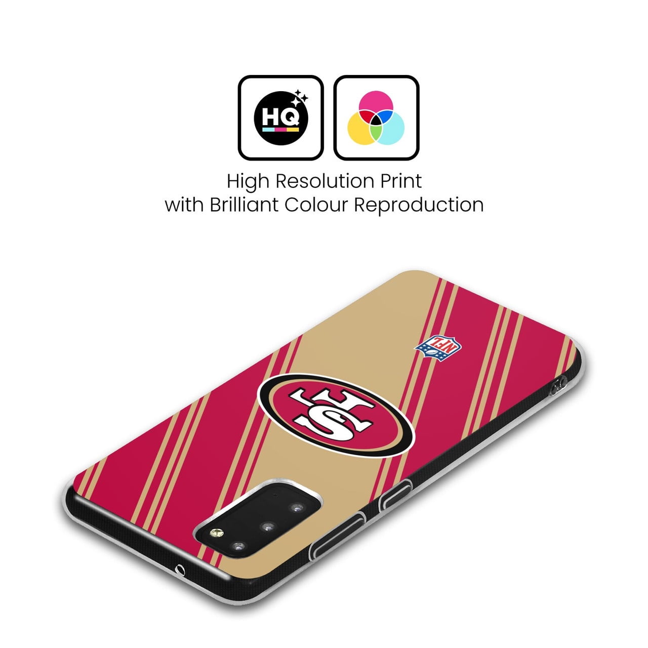 Head Case Designs NFL San Francisco 49ers Artwork Stripes Soft Gel Case for Samsung Galaxy S23 FE 5G