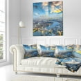 thumbnail image 3 of Designart Tower Bridge Area and City Light - Cityscape Photo Throw Pillow - 16x16, 3 of 5