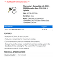 thumbnail image 2 of Thermostat - Compatible with 2003 - 2005 Mercedes-Benz C230 1.8L 4-Cylinder 2004, 2 of 2