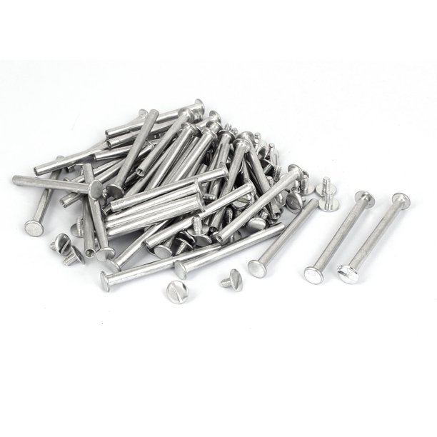 M5x55mm Aluminum Binding Screw Post 50pcs for Photo Albums Scrapbook