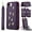 Purple, variant on Allytechgroup Wallet Case for iPhone 16e with Shoulder Strap, Slim Stand RFID Blocking PU Leather Shell with Card Holder Shockproof Protective Back Cover for iPhone 17e, Rosegold