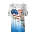 thumbnail image 6 of MEICHEN Summer Usa 250th Anniversary Tops for Women Casual Print Blouses Patriotic Graphic Tees Short Sleeve V Neck T Shirt, 6 of 6