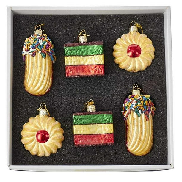 Noble Gems™ Cookie Glass Ornament Set, 6-Piece Box Set