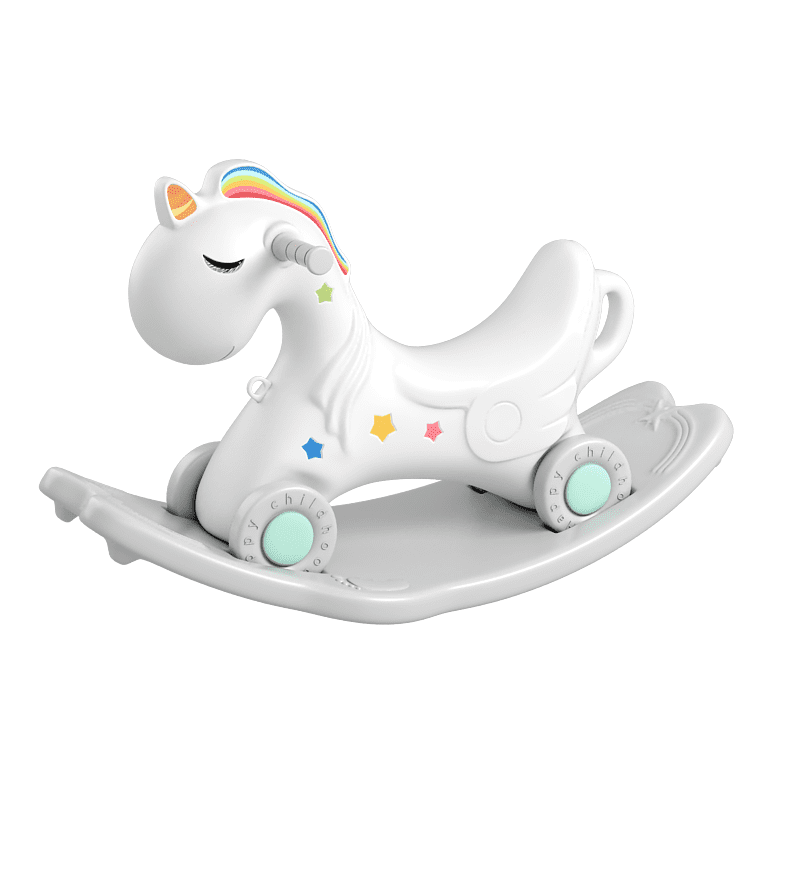 Slide and Rocking Horse Toy Baby Ride On Toys Unicorn Rocking Horse Baby Rocking Chair Multi-Functional Baby Play Toys Baby Walker Indoor Fashion Color : Green