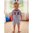 thumbnail image 5 of Cenuakty Toddler Little Baby Boys Patriotic Outfits  6M 12M 18M 24M 2T 3T 4T Ice Cream Embroidery Striped Short Sleeves T-Shirt and Shorts Set for 2 Piece Clothes, 5 of 9