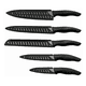 thumbnail image 3 of Juego De Cuchillos De Cocina Multifuncional,acero Inoxidable Negro Malubero Malu1316, 3 of 3