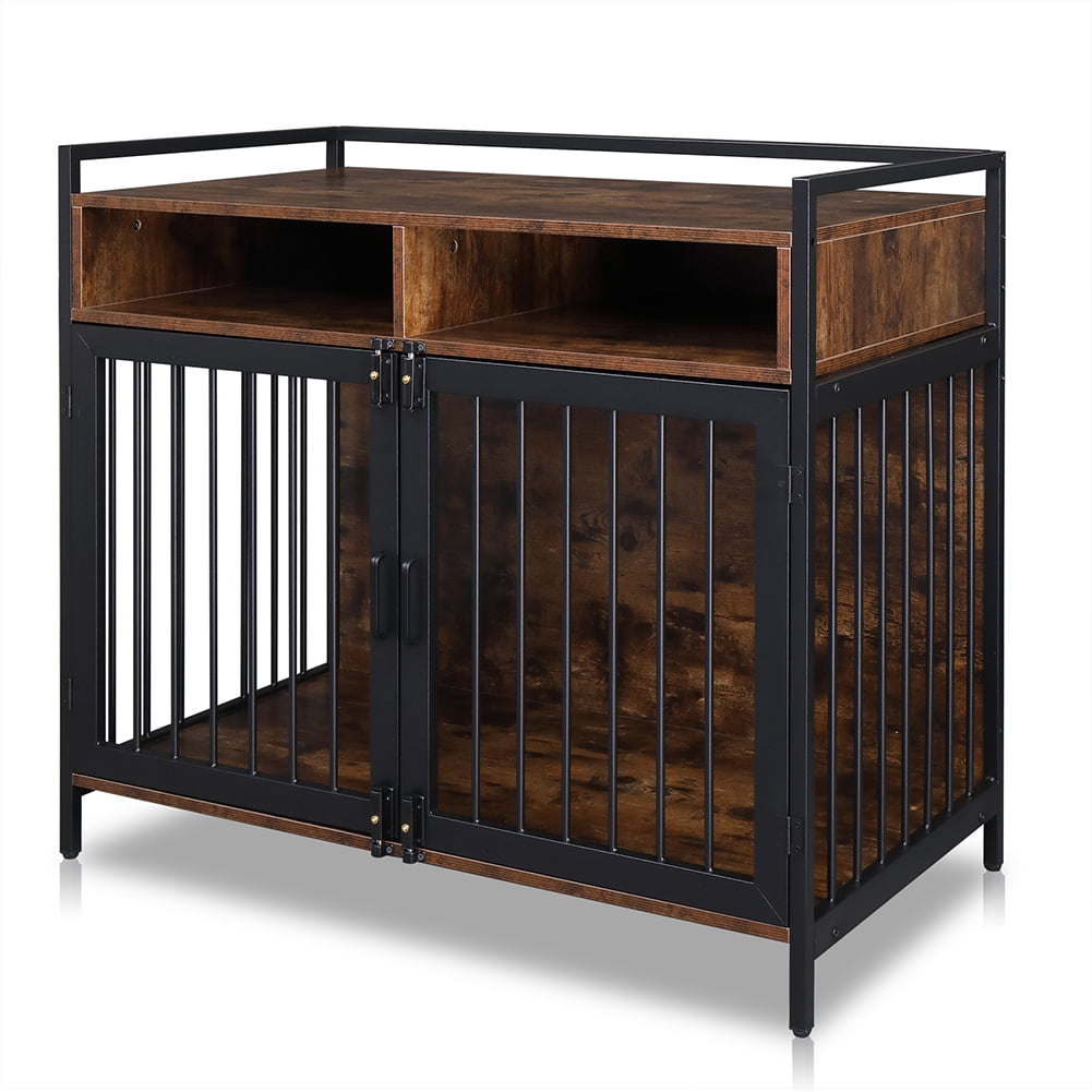 Kadyn Heavy Duty Anti-Chew Dog Kennel Furniture with Divider, Furniture Style Dog Crate for Two Small Dog,Basic Dog Cage with Storage Shelves,Double Door and Double Lock,(41 ") Kadyn Heavy Duty Anti-Chew Dog Kennel Furniture with Divider, Furniture Style Dog Crate for Two Small Dog,Basic Dog Cage with Storage Shelves,Double Door and Double Lock,(41 ")