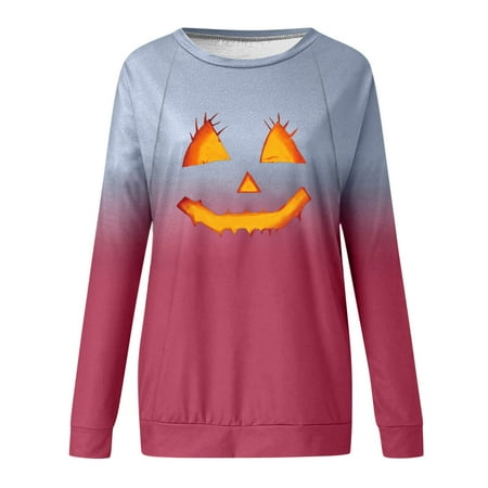 

Juebong Women Halloween Costumes Cute Print Sweatshirts Long Sleeve Crewneck Tshirt Plus Size Comfy Blouse Tops Oktoberfest Beer Girl s Shirts November Clothes Pullover