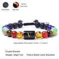thumbnail image 5 of YYKihy Fashion Creative Seven-color Rainbow Seven Chakra Bracelet Adjustable Bracelet Yoga Bracelet, 5 of 8