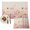 Linen, variant on Pink Spring Floral Placemats Set of 6, Watercolor Summer Botanical Washable Wipeable Table Mats for Dining Tables, Indoor Outdoor Kitchen Place Mats for Holiday Party Table Decor