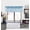 Baby Blue, variant on Gorgeous Home Linen 1-Pc S18 Yellow Luxury Straight Semi-Sheer Faux Silk Window Curtain Valance Rod Pocket on Top 55" wide X 18" long