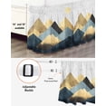thumbnail image 3 of Abstract Art Bed Skirt Queen Size 16&nbsp;Inch Drop, Illustration Mountains Oil Painting Wrap Around Dust Ruffle Bedskirts, Wrinkle & Fade Resistant Easy Fit Bedskirt with Adjustable Elastic, 3 of 8