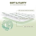 thumbnail image 3 of Wishead Twin Size Mattress Topper Viscose Made from Bamboo Thick Pillow Top Mattress Pad with 8-21" Deep Pocket Cooling Mattress Topper for Hot Sleepers, 3 of 9