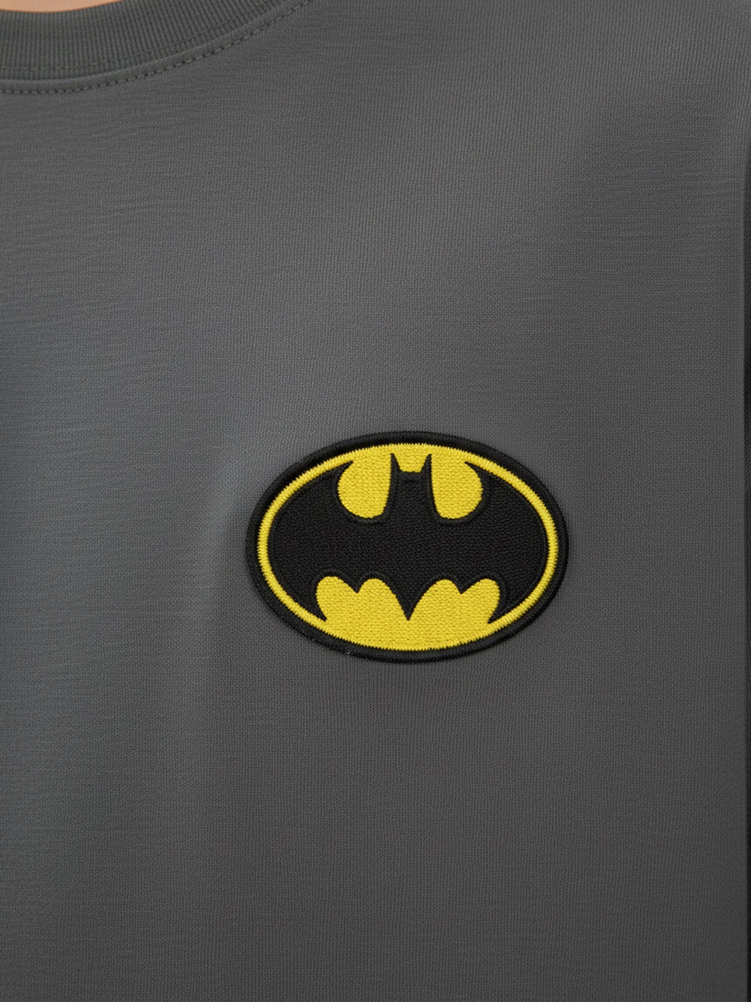 Batman Boys' Embroidered Tee with Short Sleeves, Sizes 4-18