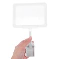 thumbnail image 5 of WEUVEB 15Set White Dual Sided Sign Holder with Clamp for Retail Store Tags and Clothing Labels, 5 of 8