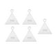thumbnail image 4 of 5 piezas de de plata esterlina, pendiente de moda, colgante de gota con lazo, fabricación de joyas de bricolaje, pendientes, collar de pulser 12x10mm tri Baoblaze Sterling Silver Charms Pendant, 4 of 8