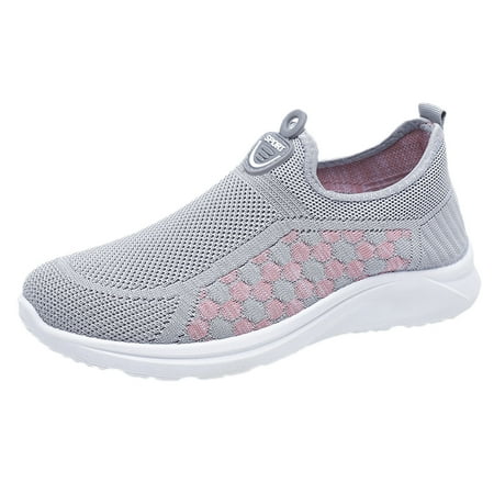

Sandals Women Women Sneakers Soft Sole Breathable Sneakers Non Slip Ultra Light Soft Sole Sneakers Breathable Mesh Sneakers Womens Sandals Net Surface Grey 38