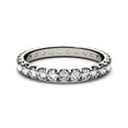 thumbnail image 5 of Charles & Colvard 14K White Gold Forever One 2.2mm Round Moissanite Eternity Band-Size 9 1.12cttw DEW, 5 of 5