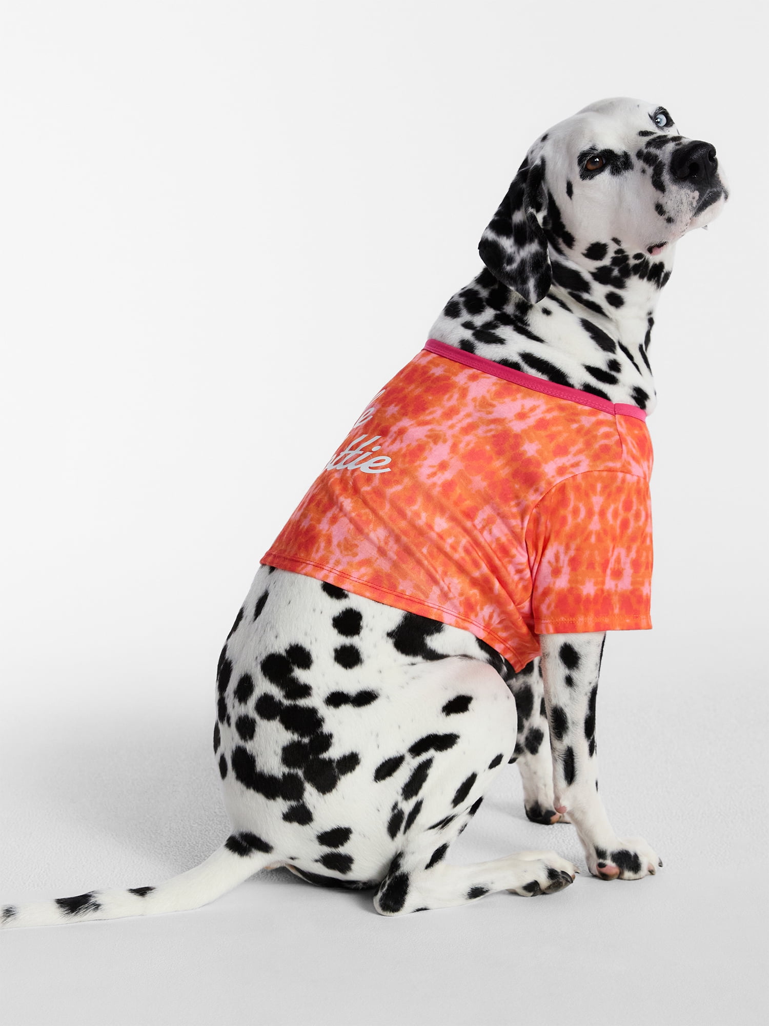Hot Dog Summer By Megan Thee Stallion Little Hottie Dog T-shirt, Pink and Orange, Large