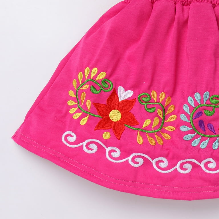 hand embroidered mexican dresses Embroidered Mexican Peasant Dress main image 0