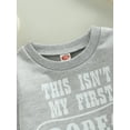 thumbnail image 5 of Genuiskids Toddler Baby Girls Boys Oversized Sweatshirt Long Sleeve Crew Neck Letters Print Fall Pullover Tops 0-3T Fall Winter Clothes, 5 of 7