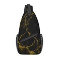 thumbnail image 1 of ZICANCN Crossbody Sling Bag for Men Women - Marble Abstract Casual Shoulder Backpacks for Travel Sport Climbing Runners Daypack, 1 of 9