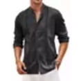 thumbnail image 1 of Camisas Casual Guayabera Cubana Para Hombre De Playa, 1 of 6