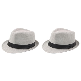 Men Women Straw Pork Pie Hats Summer Sunhat Boater Caps Sailor