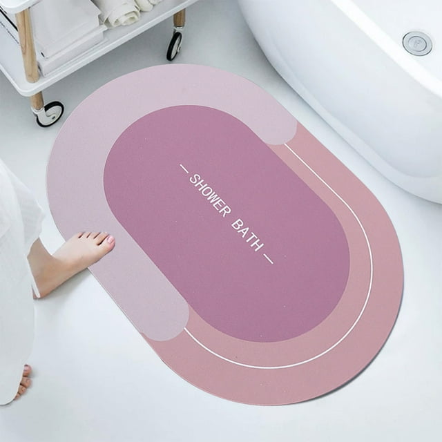 Fiudx Alfombrillas de Baño de Goma, Superabsorbentes, Antideslizantes, de Estilo Moderno, para Ducha y Baño, de Secado Rápido.