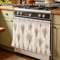 thumbnail image 4 of Farmhouse Stove Skirt Oven Curtain For Kitchen Blend Stove Curtain With Lace Ruffle Trim & 9 Ribbon Ties Oven Curtain Cover & Oven Skirt Curtain For Cottage Kitchen Apron Sleeve, 4 of 4