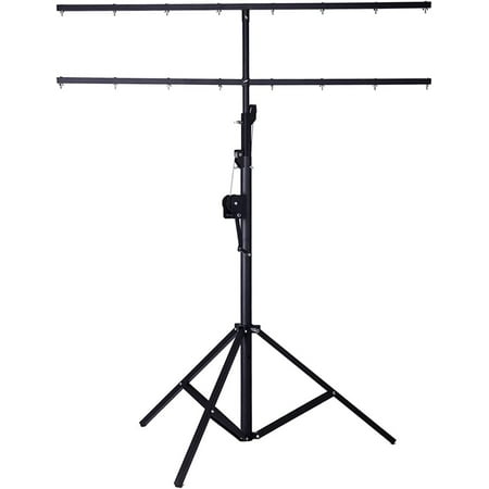 Image of EQCOTWEA Manual Square Tube Double Stage Bracket Lighting Crank Stand 4M for Lighting Audio DJ Stage Mounting