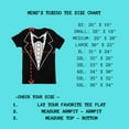 thumbnail image 3 of Men's Funny Tuxedo T-Shirt Black Black W Bowtie & Buttons, 3XL, 3 of 5