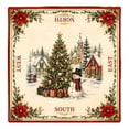 thumbnail image 2 of Christmas Mahjong Mat,31.5 Inch Mah Jongg Table Mat | Soft Diatom Mud Surface Steadies Tile Play, Quiets Clacking, Protects Tabletops, And Comes With A Storage Bag, 2 of 7