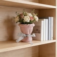 thumbnail image 5 of Artistic Ceramic Vase, Decorative Flower Container, Modern Shape Vase for Home Living Room Table Wedding Decoration Display Accent Piece, 5 of 6