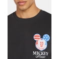 thumbnail image 4 of Disney, Men's & Big Men's Americana Graphic Tee, Mickey Mouse, Sizes XS-5XL, 4 of 5