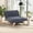 DARK GREY, variant on FUNECORP Oversized Corduroy Lounge Chair Solid Wood Frame Lazy Accent Reading Chair, off White for Living Room Bedroom