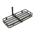 thumbnail image 2 of 500 lbs Hitch Mount Cargo Carrier - Foldable Design with Cargo Net, Durable Steel Construction for Travel & Hauling, 2 of 10