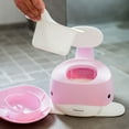 thumbnail image 3 of Kindsgut Potty Training Toilet in whale design, designed in Germany, Potty Training in a beautiful design and high quality, delicate pink, 3 of 7