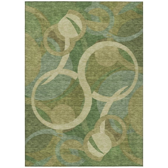Dalyn Rugs Machine Washable Indoor/Outdoor Chantille ACN2167 Green 2'6" x 3'10" Rug